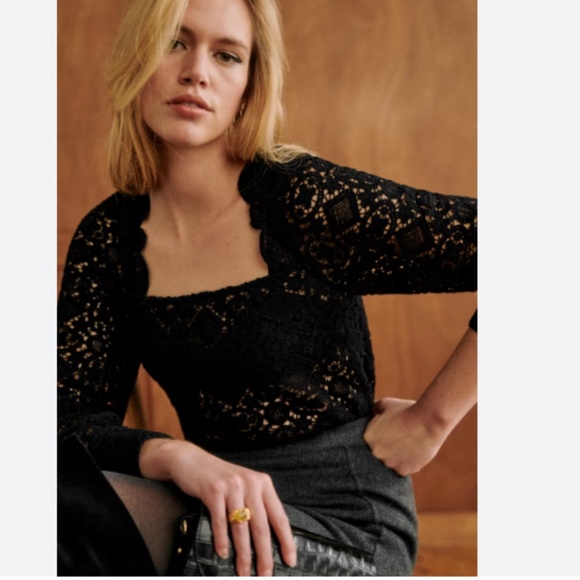 Sezane Tops - Sezane Alvere Blouse in Black 2 (FR 34) NWOT